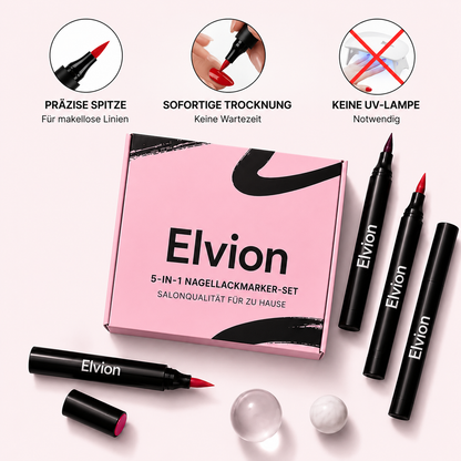 5 Nagellackstifte ohne UV-Lampe | Elvion