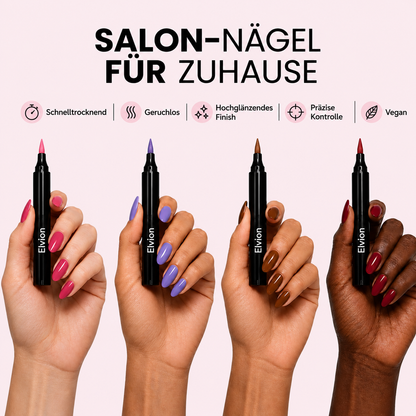 5 Nagellackstifte ohne UV-Lampe | Elvion